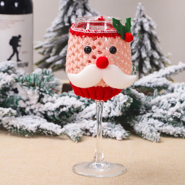 New Products In Stock Christmas Wool Wine Cup Cover - Image 9