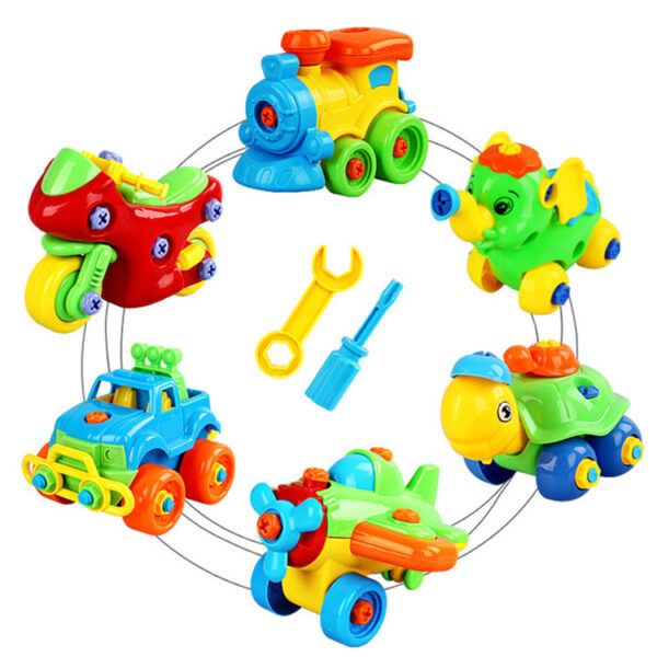 Disassembly Assembly Blocks Toys DIY Motorcycle Car Modeling Building Construction Nuts Toys For Children Gifts - Image 6