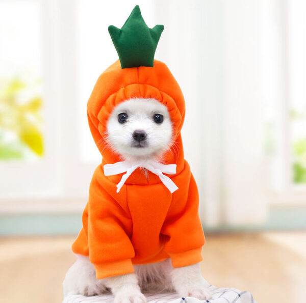 Cute Fruit Dog Clothes For Small Dogs Hoodies Winter Warm Fleece Pet Clothing Puppy Cat Costume Coat For French Chihuahua Outfit - Image 7