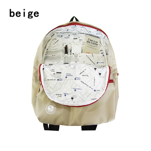 Casual School Bag Preppy Style Unisex Travel Backpack Rucksack W Pouch Protable - Image 2