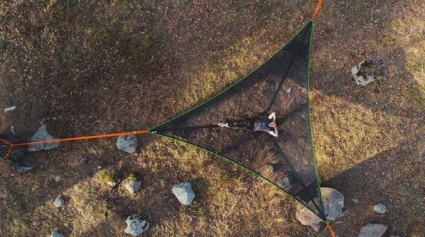 Multi-Person Hammock Three Point Design Portable Hammock Multi-functional Triangle Aerial Mat - Image 7