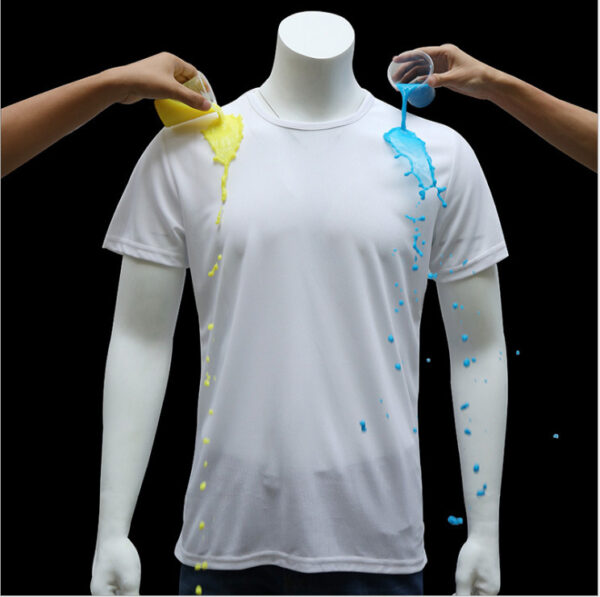 Quick-drying Waterproof Anti-fouling T-shirt Couple Half Sleeve Bottoming Shirt - Image 3