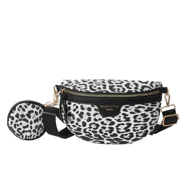 Women's Simple Fashion All-match Leopard Print Printed Shoulder Bag - Image 6