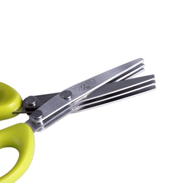 Multifunctional Multi-layer Green Onion Scissors Stainless Steel Onion Cutting Knife Herb Seaweed Spice Scissors Kitchen Scissor Kitchen Gadgets - Image 9