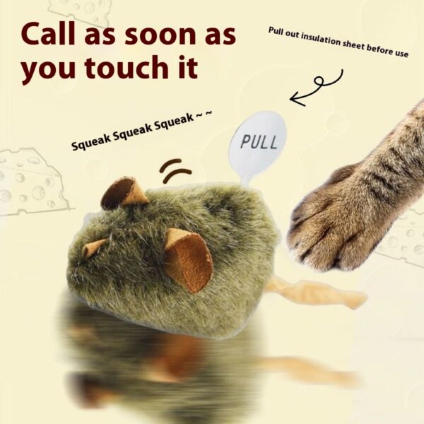 Cat Toy Plush Simulation Sound Little Mouse Pet Products - Image 6