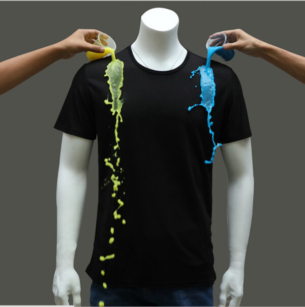 Quick-drying Waterproof Anti-fouling T-shirt Couple Half Sleeve Bottoming Shirt - Image 2