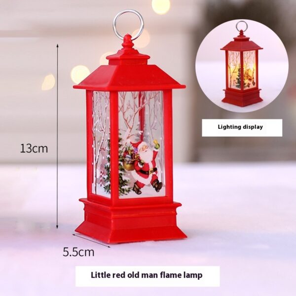 Christmas Portable Oil Lamp Santa Claus LED Night Lights Battery Powered Indoor Outdoor Hanging Lanterns Festive Party Decoration - Image 10