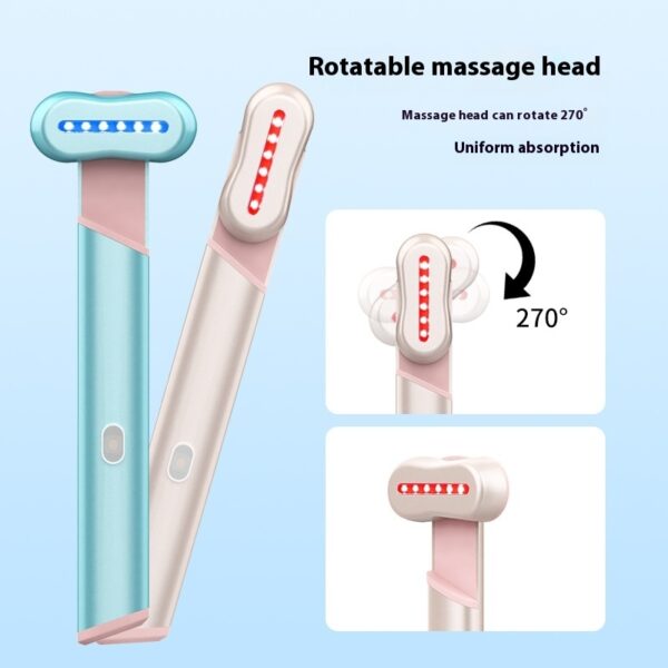 4 Colors Electric Eye Massager Red Blue Light Massage Eye Beautification Instrument Therapeutic Warmth Face Massage - Image 5