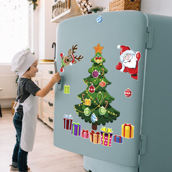 Christmas Decoration Refrigerator Sticker Set - Image 5