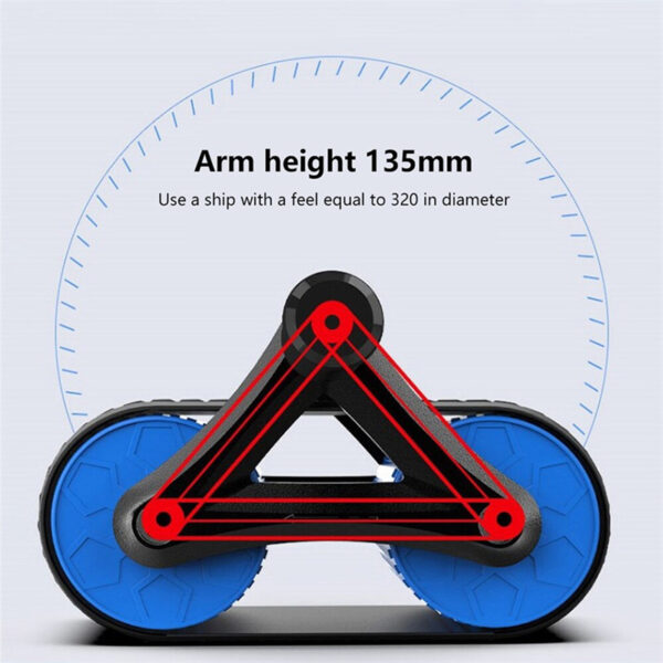 Double Wheel Abdominal Exerciser Women Men Automatic Rebound Ab Wheel Roller Waist Trainer Gym Sports Home Exercise Devices - Image 8