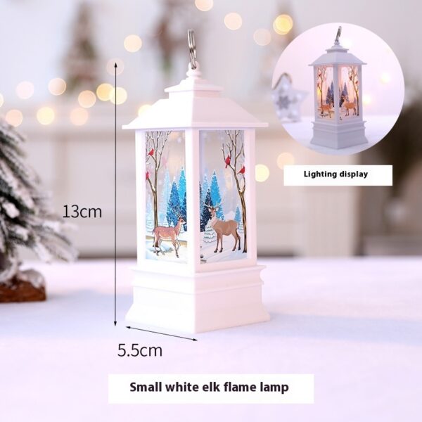 Christmas Portable Oil Lamp Santa Claus LED Night Lights Battery Powered Indoor Outdoor Hanging Lanterns Festive Party Decoration - Image 7