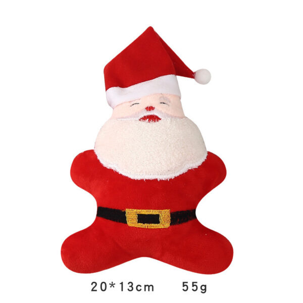 Christmas Dog Plush Sounding Puppy Pets Toy Santa Claus Decorations Pet Products - Image 3