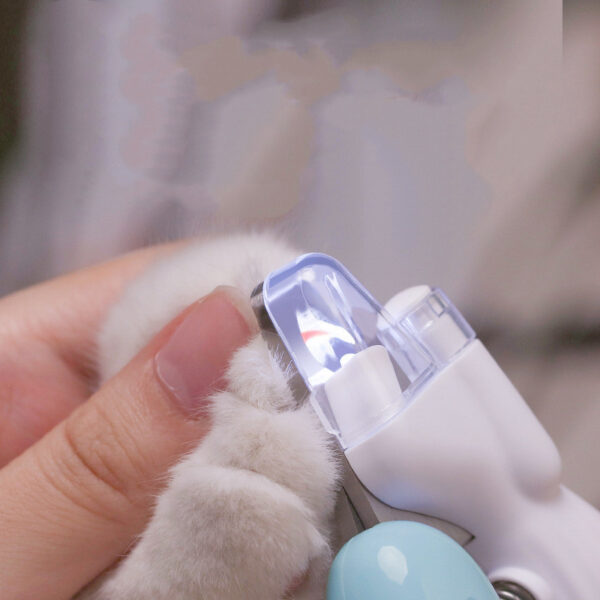 Pet Nail Clippers Dog Nail Clippers Cat Nail Clippers LED Electric Nail Grinder Pet Supplies LED Light Pet Nail Clippers - Image 3