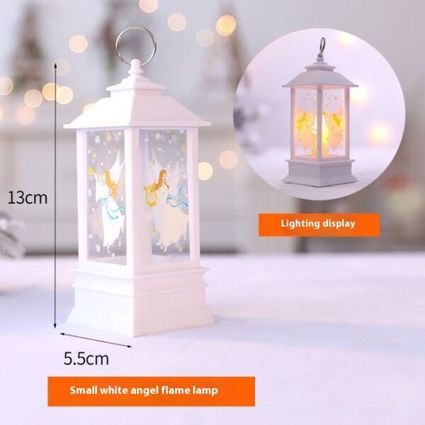 Christmas Portable Oil Lamp Santa Claus LED Night Lights Battery Powered Indoor Outdoor Hanging Lanterns Festive Party Decoration - Image 9