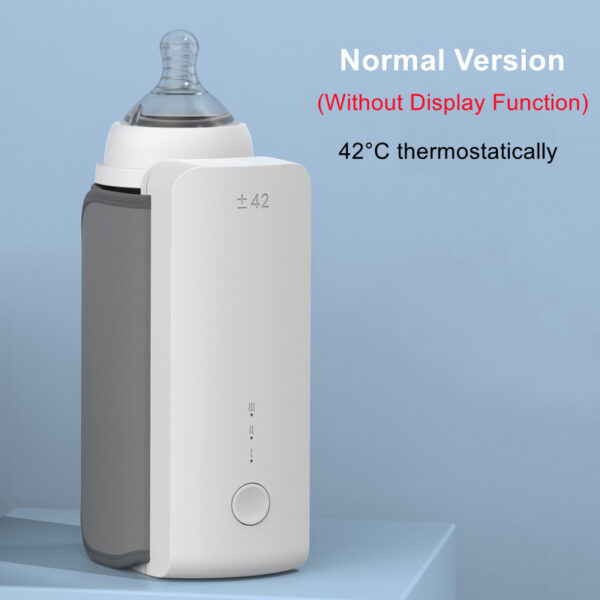 Portable Wireless Rechargeable Baby Bottle Warmer USB Charging And Heating Bag Portable Constant Temperature Milk Warmer Universal Bottle Insulation Sleeve - Image 8