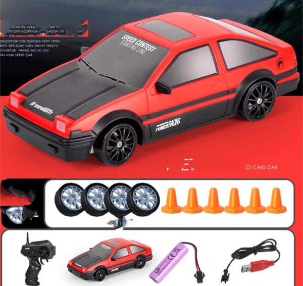 2.4G Drift Rc Car 4WD RC Drift Car Toy Remote Control GTR Model AE86 Vehicle Car RC Racing Car Toy For Children Christmas Gifts - Image 3