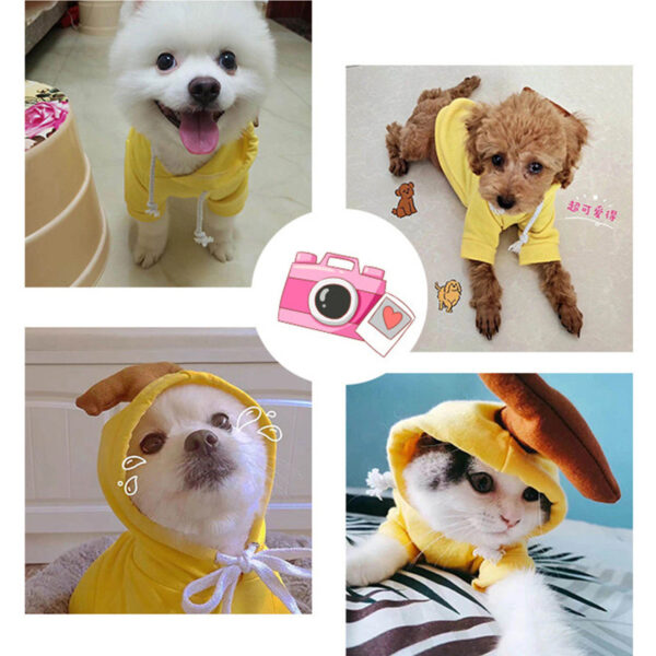 Cute Fruit Dog Clothes For Small Dogs Hoodies Winter Warm Fleece Pet Clothing Puppy Cat Costume Coat For French Chihuahua Outfit - Image 5