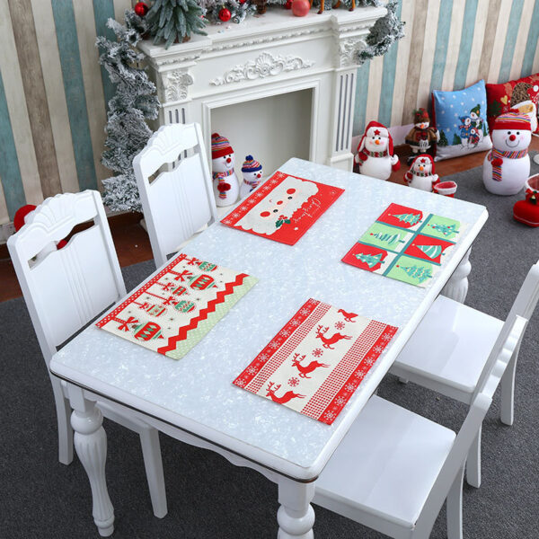 New Christmas Home Decoration Products Restaurant Hotel Table Mat Tablecloth - Image 2