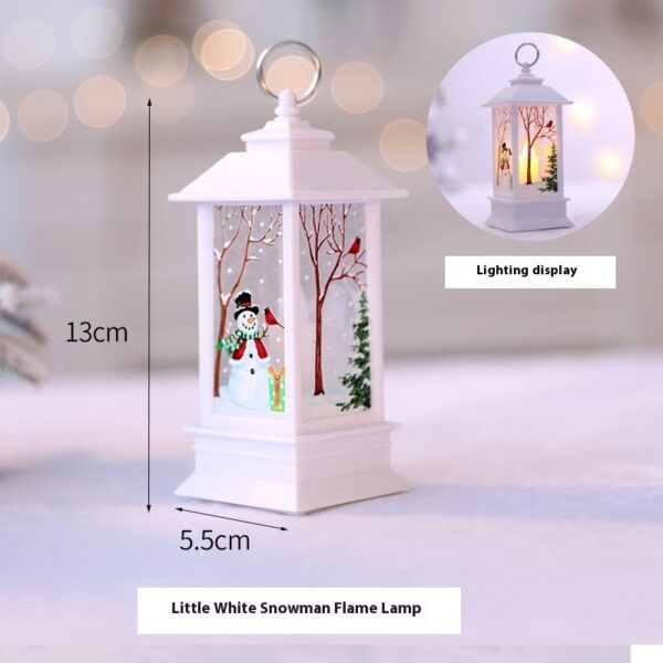 Christmas Portable Oil Lamp Santa Claus LED Night Lights Battery Powered Indoor Outdoor Hanging Lanterns Festive Party Decoration - Image 8