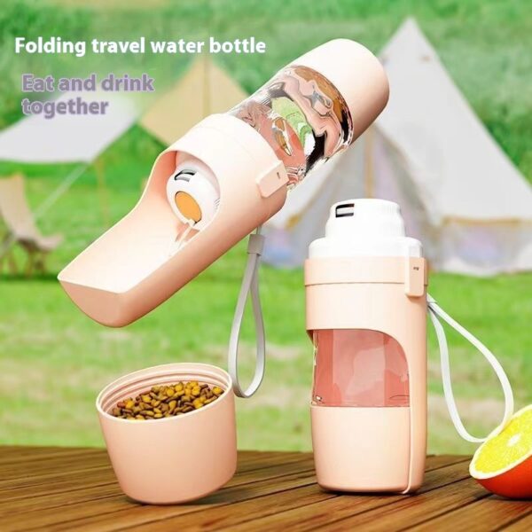 2 In 1 Travel Dog Water Bottle Pet Water Dispenser Feeder Drinking Feeder Dog Outing Water Feeder Pets Outdoor Portable Cup Pet Products - Image 8