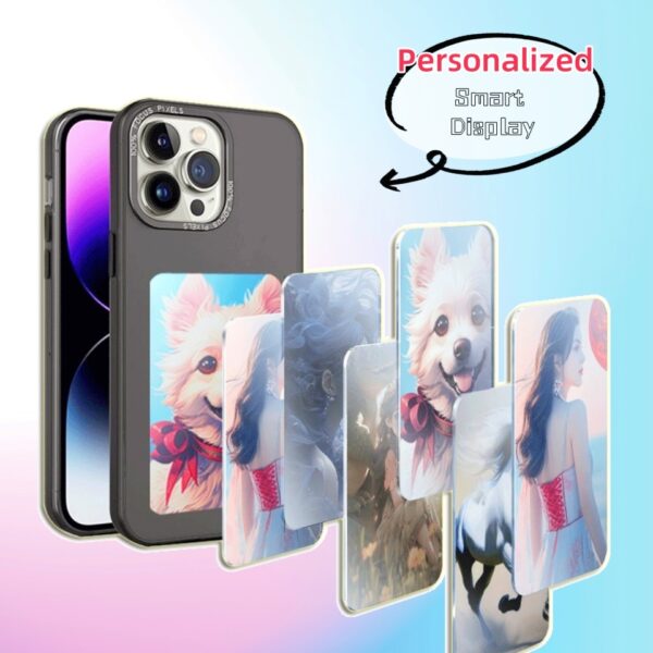 E-ink Screen Phone Case Unlimited Screen Projection Personalized Phone Cover Battery Free New Designer Luxury Phone Case - Image 2