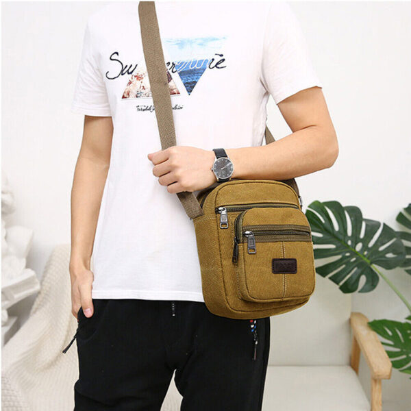 Crossbody Bag Canvas Bags Casual Shoulder Satchel Handbag Pouch Messenger Unisex - Image 5