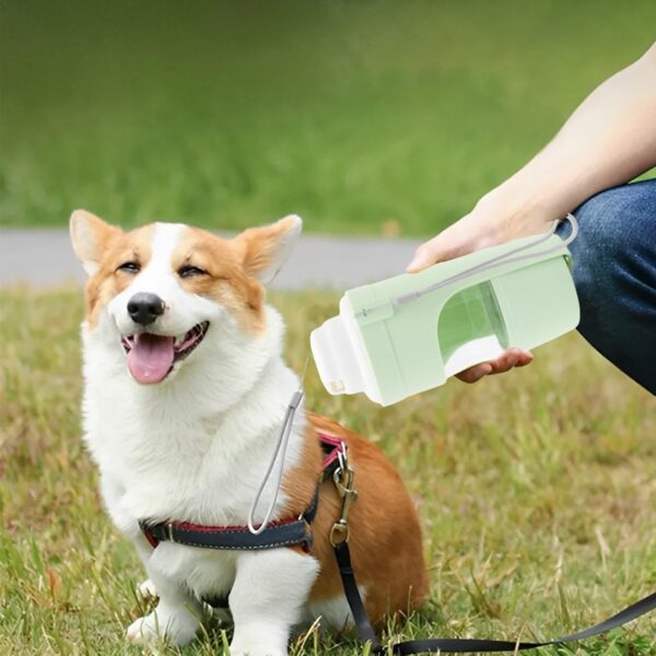 2 In 1 Travel Dog Water Bottle Pet Water Dispenser Feeder Drinking Feeder Dog Outing Water Feeder Pets Outdoor Portable Cup Pet Products - Image 5