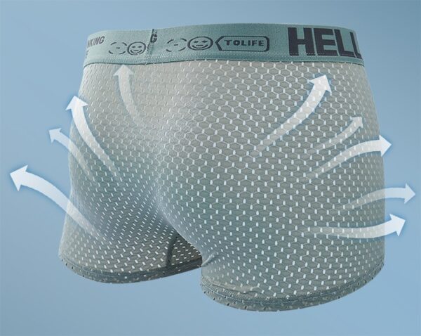 Ice Silk Mesh Boxers Cool Loose Breathable Boxers Heads - Image 8