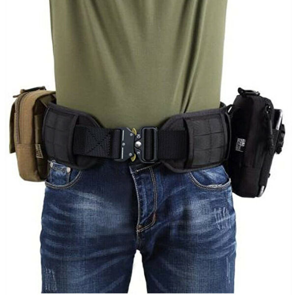 Military Tactical Belt Heavy Duty Security Guard Working Utility Nylon Waistband - Image 5