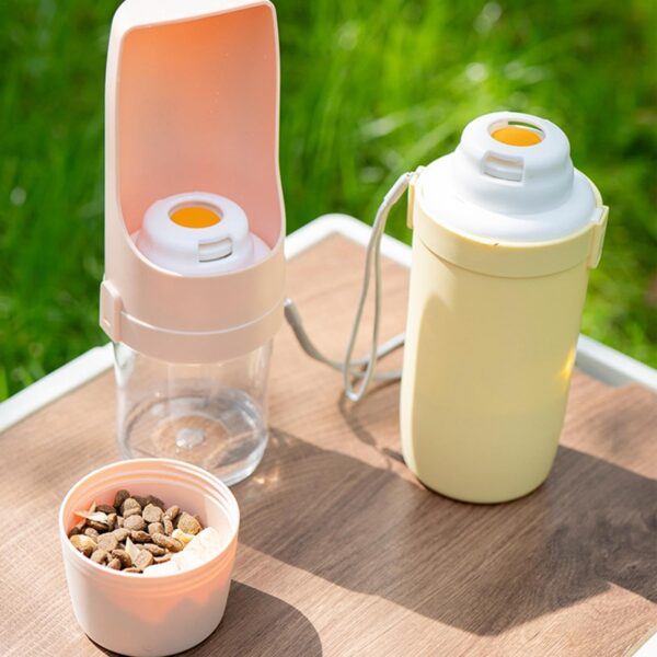 2 In 1 Travel Dog Water Bottle Pet Water Dispenser Feeder Drinking Feeder Dog Outing Water Feeder Pets Outdoor Portable Cup Pet Products - Image 3