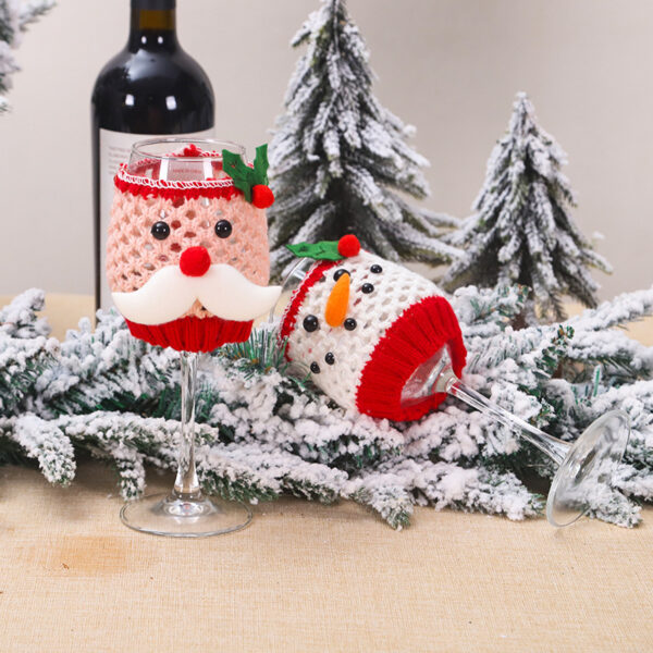 New Products In Stock Christmas Wool Wine Cup Cover - Image 8