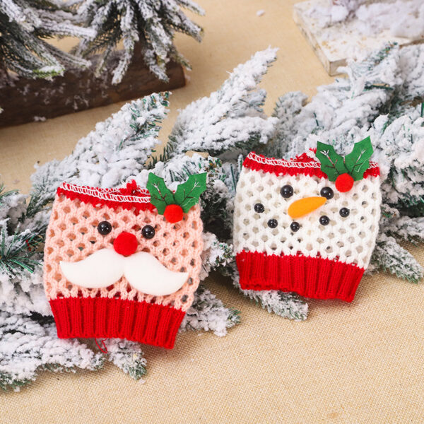 New Products In Stock Christmas Wool Wine Cup Cover - Image 6