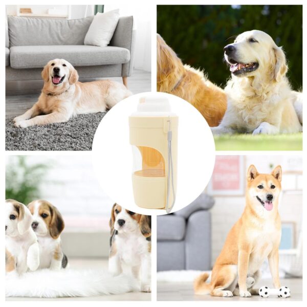 2 In 1 Travel Dog Water Bottle Pet Water Dispenser Feeder Drinking Feeder Dog Outing Water Feeder Pets Outdoor Portable Cup Pet Products - Image 7