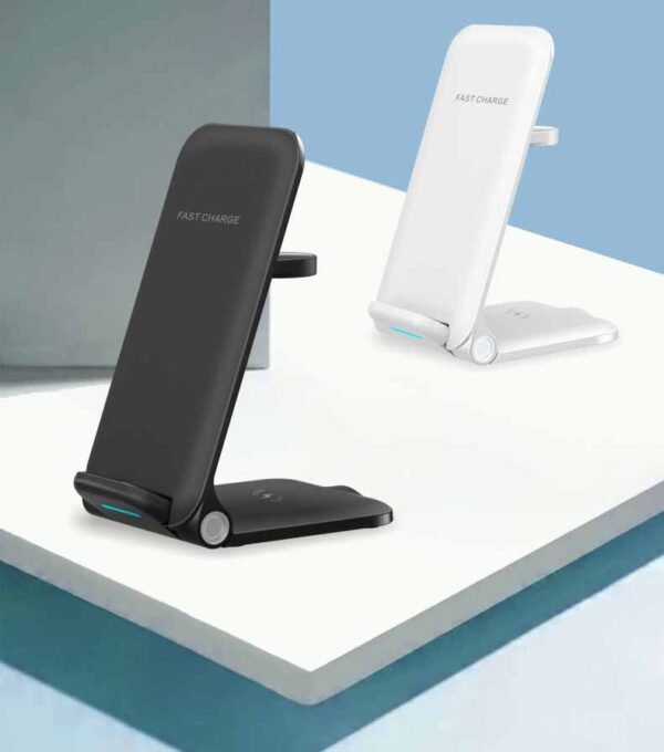 Desktop Vertical Multifunctional Three-in-one Wireless Charger - Image 5