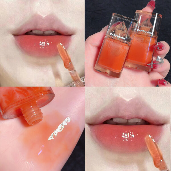 Capovinie Iceberg Lip Gloss Balm Glass Clear Oil - Image 6